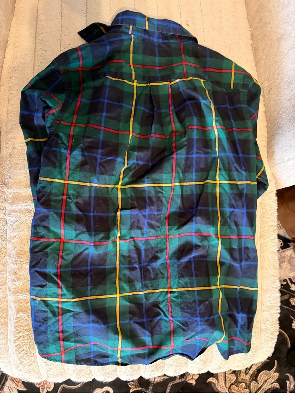 Ralph Lauren Dark Green & Navy Plaid Button-Down Shirt